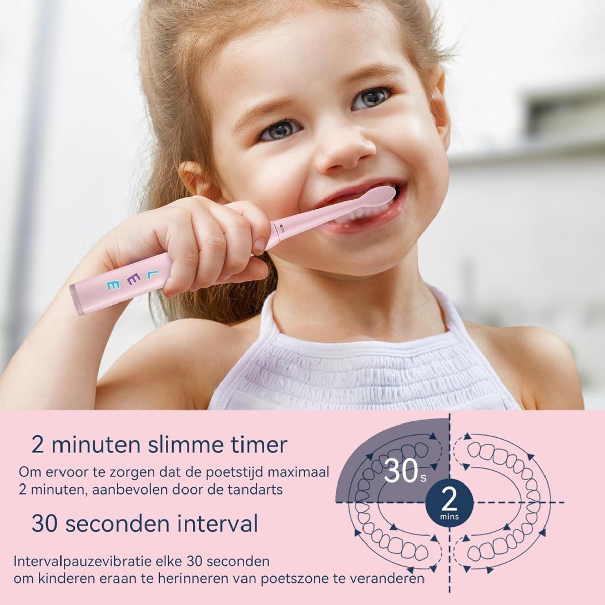 Solene Elektrische Tandenborstel Kind Oplaadbaar