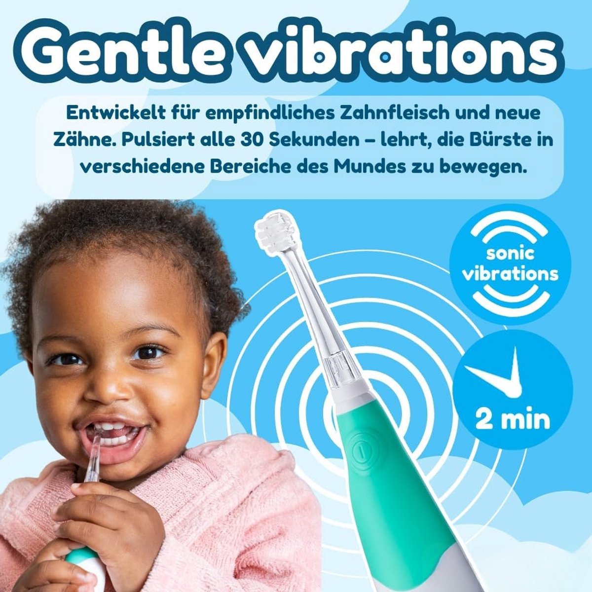 Solene Elektrische Tandenborstel Kind Oplaadbaar