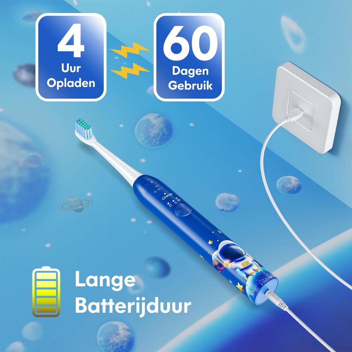 Solene Elektrische Tandenborstel Kind Oplaadbaar