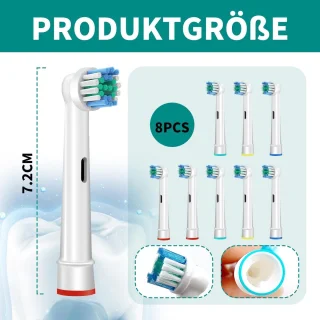 Solidchoice vervangende tandenborstelkoppen voor elektrische tandenborstel (set van 8)