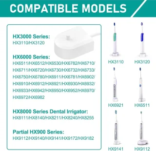 Sonicare Vervangend Oplaadstation HX6100 (Compatibel met HX3000/HX6000/HX9000)