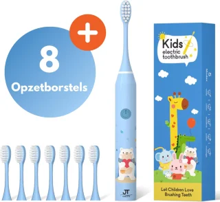 Sonische Elektrische Baby Tandenborstel Blauw Beer Voor Kinderen Vanaf 3 Jaar