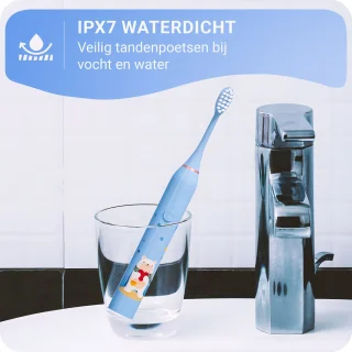 Sonische Elektrische Baby Tandenborstel Blauw Beer Voor Kinderen Vanaf 3 Jaar