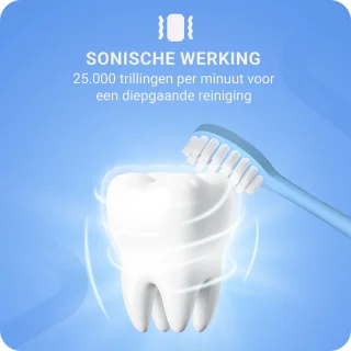 Sonische Elektrische Baby Tandenborstel Blauw Beer Voor Kinderen Vanaf 3 Jaar