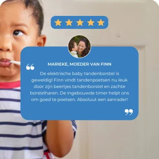 Sonische Elektrische Baby Tandenborstel Blauw Beer Voor Kinderen Vanaf 3 Jaar