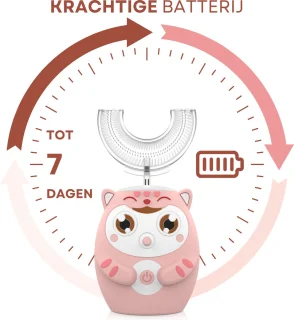 Sonische Elektrische Kindertandenborstel 7-15 Jaar Roze