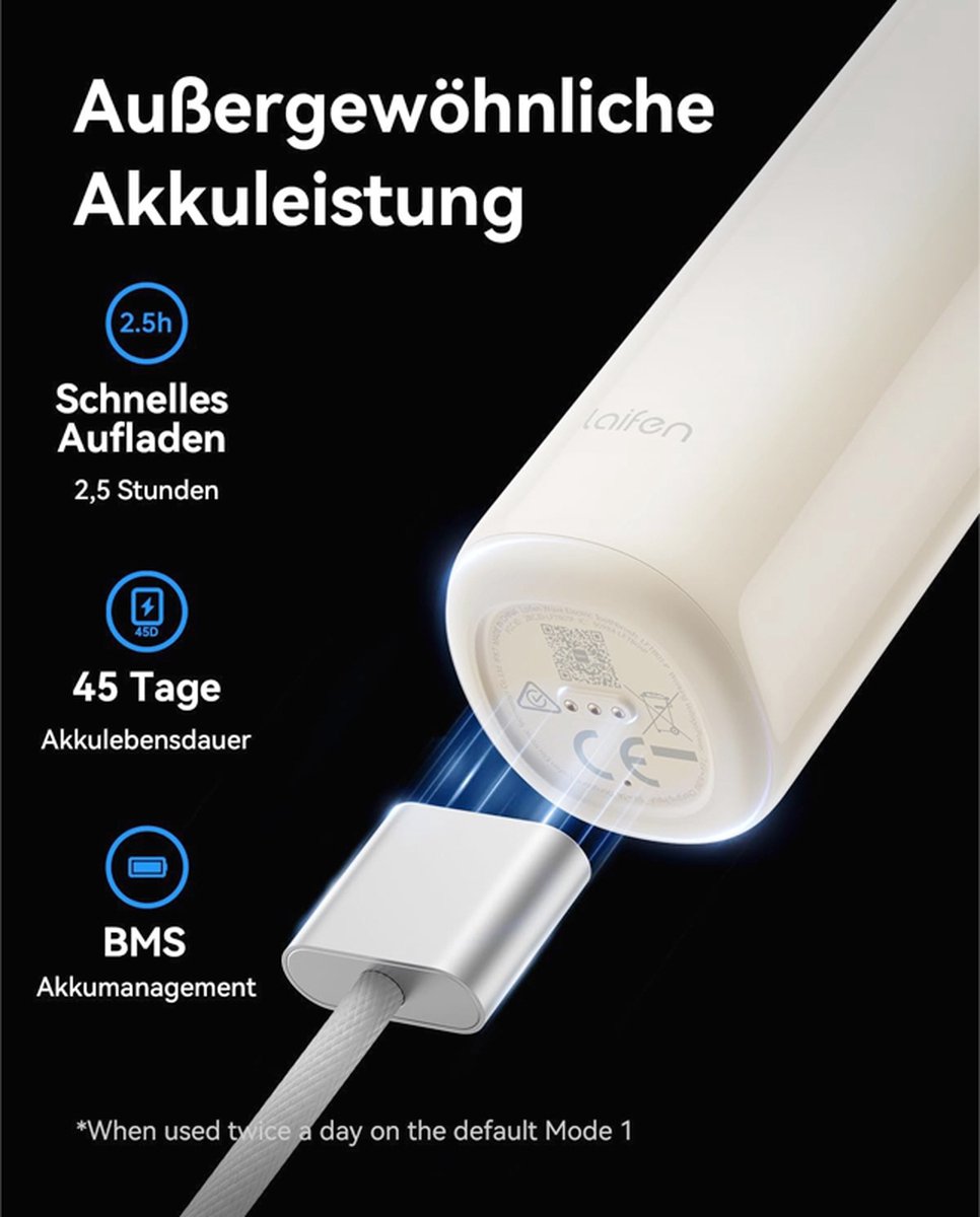 Sonische Elektrische Tandenborstel Voor Volwassenen Met 3 Borstelkoppen