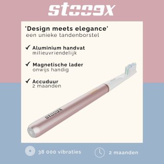 Wat vinden we goed aan de Stooox X1 Elektrische Tandenborstel Pink