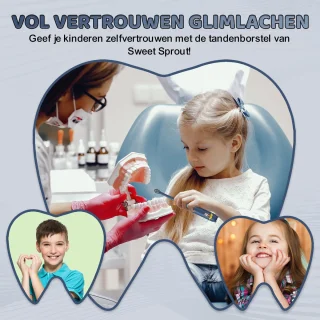 Sweet Sprout Sonische Elektrische Tandenborstel Kinderen 0-4 jaar