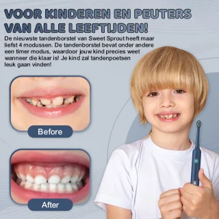 Sweet Sprout Sonische Elektrische Tandenborstel Kinderen 0-4 jaar