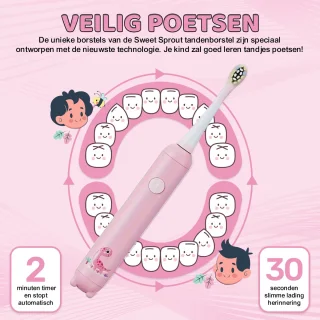 Sweet Sprout Sonische Tandenborstel Kinderen Roze
