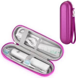 Tandenborstel Hoes - Reis Etui - Hygiënisch Opbergen - Lichtgewicht Ontwerp - 24 cm Lengte - Roze