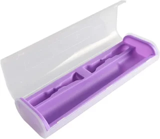 Tandenborstel reisetui 21.5x8x4.5cm paars
