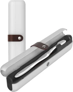 Tandenborstelsterilisator reiscase 23,8 cm wit