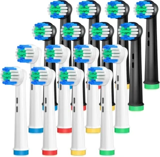 Thijox - 16 pack vervangingsborstelkoppen voor elektrische tandenborstel Oral B Braun