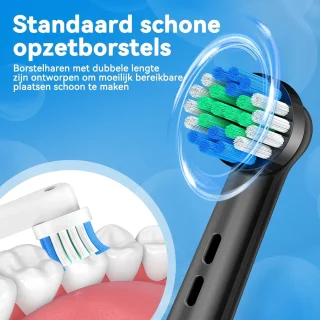 Thijox - 16 pack vervangingsborstelkoppen voor elektrische tandenborstel Oral B Braun
