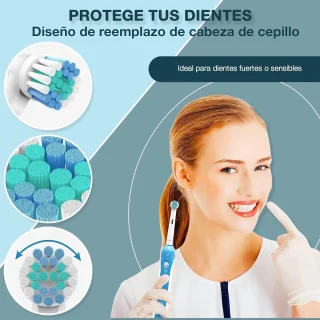 Thijox set van 4 reserveborstelkoppen voor Oral-B elektrische tandenborstel