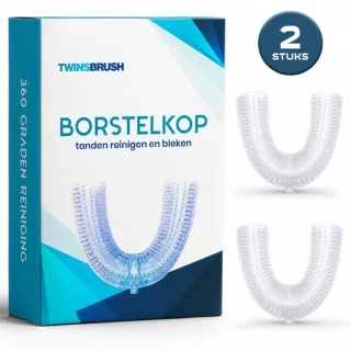 Twinsbrush Opzetborstel u vorm 2 stuks