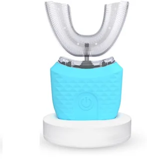 U-vorm elektrische tandenborstel blauw