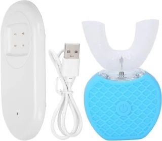 U-vormige automatische sonische tandenborstel - blauw