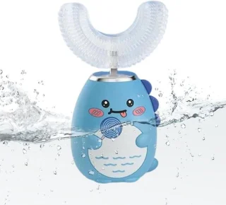 U-vormige elektrische kinderborstel - 10 cm - blauw