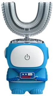 U-vormige elektrische tandenborstel voor kinderen, blauw 7-12 jaar