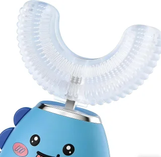 U-vormige elektrische tandenborstel voor kinderen - blauw
