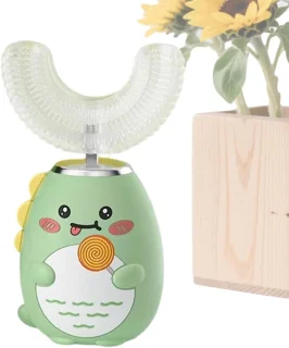 U-vormige elektrische tandenborstel voor kinderen - wit