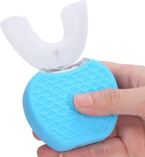 U-vormige tandenborstel - automatische sonische borstel - blauw