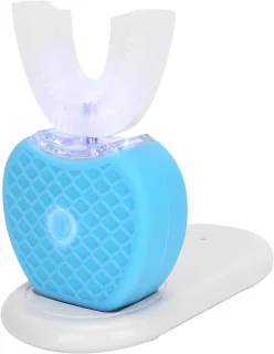 U-vormige tandenborstel - automatische sonische borstel - blauw