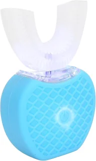 U-vormige tandenborstel - automatische sonische borstel - blauw