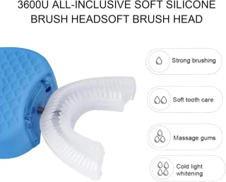 Ultrasone 360° Draadloze U-vormige Elektrische Tandenborstel Wi
