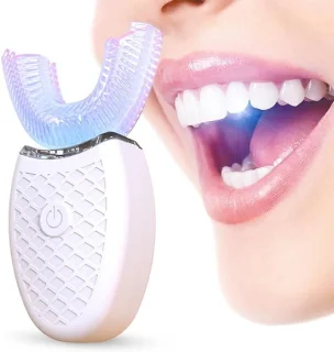 Ultrasone U-type elektrische tandenborstel wit één maat