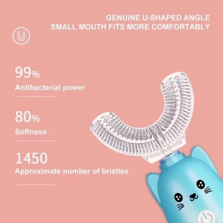 Ultrasonic elektrische tandenborstel voor kinderen - U-vormig