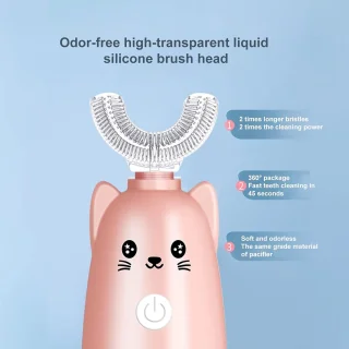Ultrasonic U-vormige elektrische tandenborstel voor kinderen