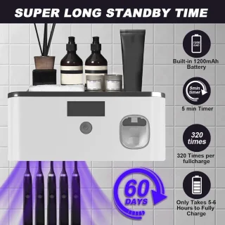 Universeel UV Tandenborstelsterilisator - Tandenborstelhouder