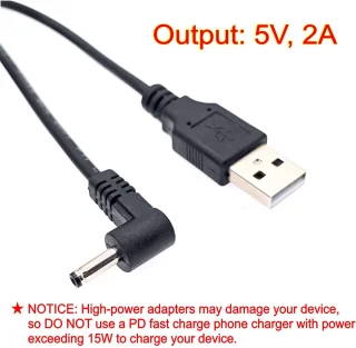 USB-naar-DC-oplaadkabel voor elektrische tandenborstel
