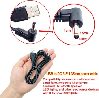 USB-naar-DC-oplaadkabel voor elektrische tandenborstel