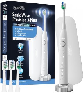 De Vaive Sonic Wave Precision X8900 Elektrische Tandenborstel - Wit in één oogopslag
