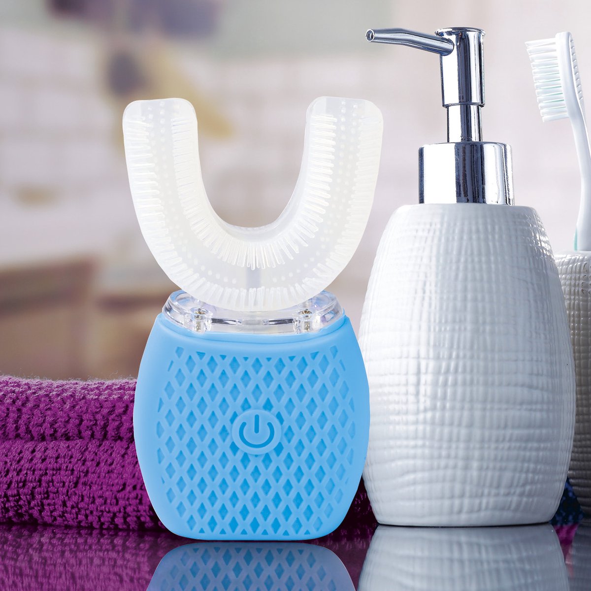 VITALmaxx 360° sonische tandenborstel wit/turquoise