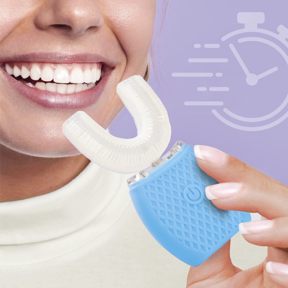 VITALmaxx 360° sonische tandenborstel wit/turquoise