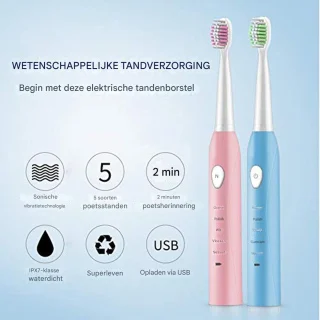Vitdipy - Sonische elektrische tandenborstel - Roze
