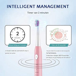 Wat vinden we goed aan de Vitdipy - Sonische elektrische tandenborstel - Roze