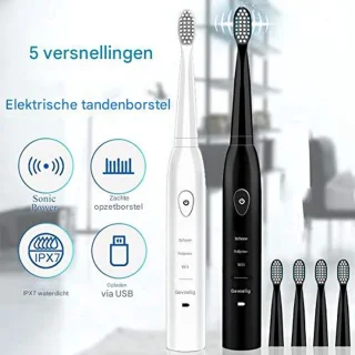 Vitdipy Sonische Elektrische Tandenborstel - Zwart