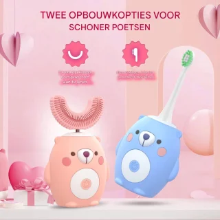 Vitdipy U-vormige elektrische tandenborstel - roze