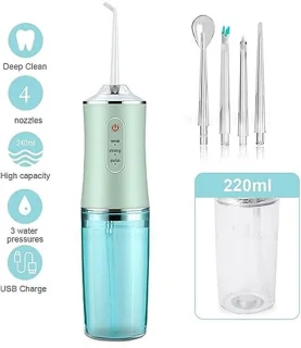 Waterflosser 220 ml - Elektrische monddouche (groen)