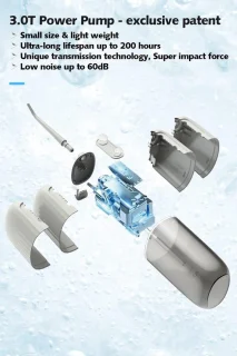 Waterflosser tandenreiniger monddouche grijs