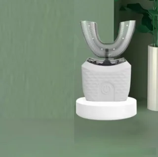Witte U-vormige elektrische tandenborstel