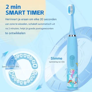 Ynkkvre Elektrische kindertandenborstel Blauw