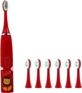 De Ynkkvre Elektrische Kindertandenborstel Rood in één oogopslag